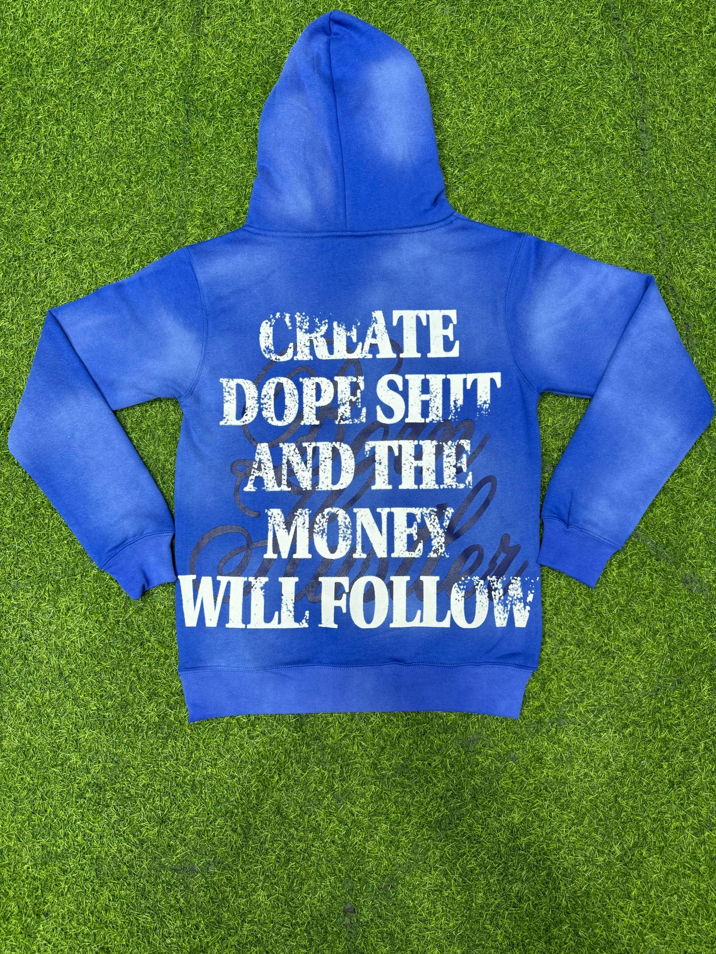 Blue hoodies