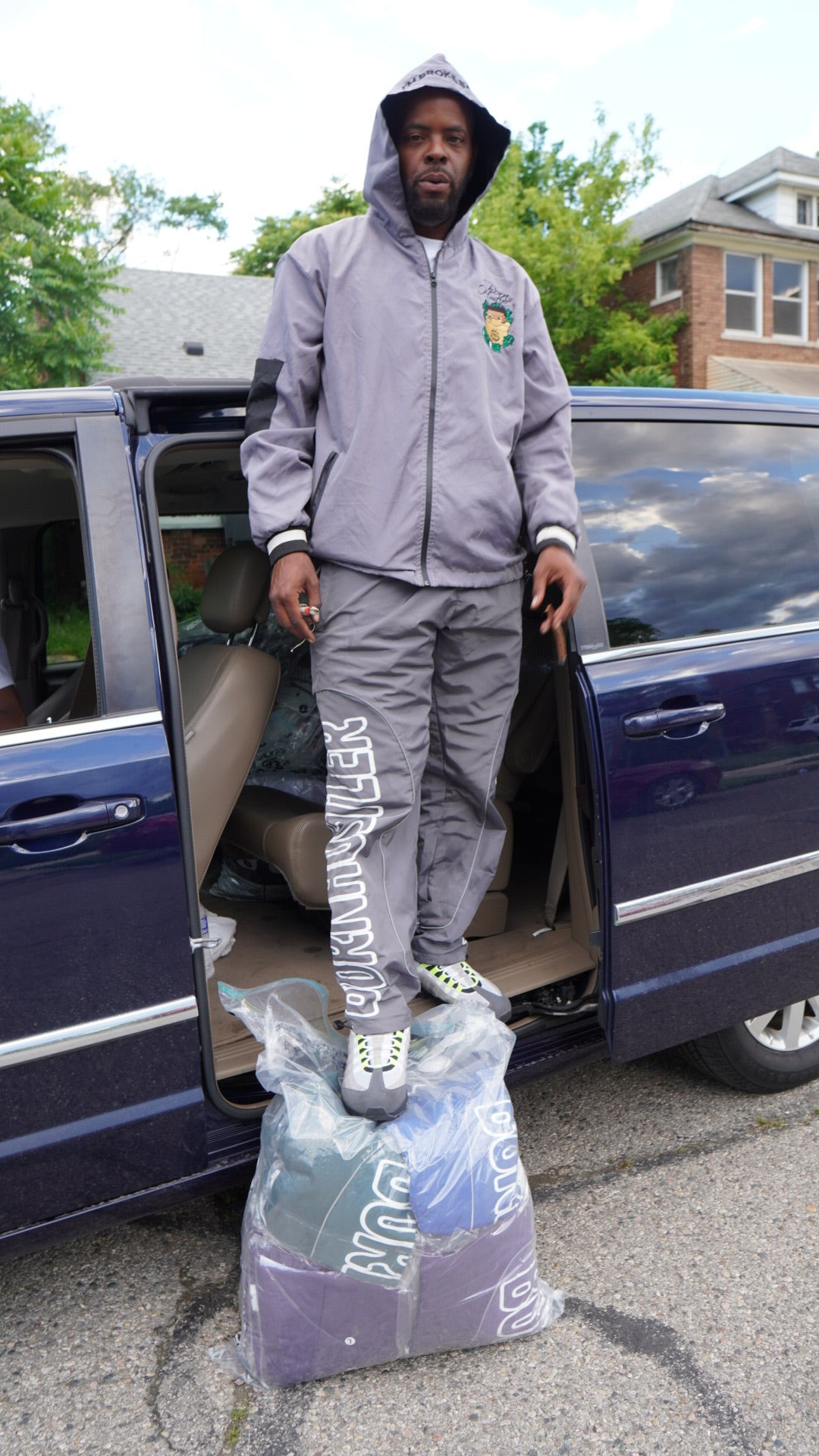 Signature zip up jacket