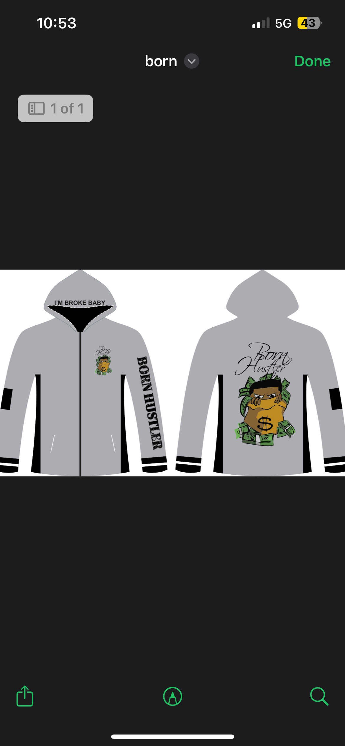 Signature zip up jacket
